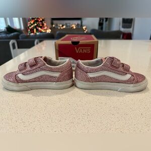 Toddler Pink Glitter Vans